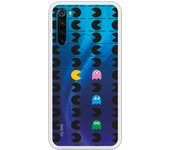 Funda compatible con Xiaomi Redmi Note 8 - Patron Comecocos Negros Clear