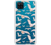 Carcasa para Samsung Galaxy A12 5G - Harry Potter Patron Lechuzas Clear