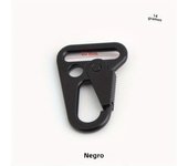2PCS thickened black keychain zinc alloy buckle metal carabiner clips hooks for paracord sling outdoors backpack
