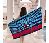Martini Racing Beach Towel Colorful Bath Towels for Girl Microfiber Quick Dry Custom Sand Free Beach Yoga Spa Gym Pool