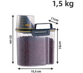 Premium Pet Food Storage Container with Airtight Seal - Durable, Large Capacity, Easy Clean & Stylish Design for Dogs & Cats