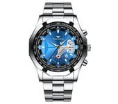 Luxury Men's Watches Stainless Steel Band Fashion Waterproof Quartz Watch For Man Calendar Male Clock Reloj Hombre FNGEEN S001