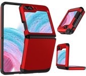 Electroplated Armor Hinge Integrated Phone Case for Samsung Galaxy Z Flip 3 4 5 6 Flip5 Flip4 ZFlip6 Hard Shell Protective Cover