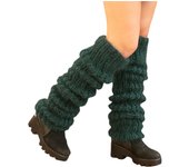 New in JK Lolita Leg Warmer Women's Autumn Winter Knitted Foot Cover Long Socks White Y2K Punk Gothic Crochet Socks Boot Cuffs