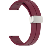 20mm 22mm Strap For Samsung Galaxy watch 4/5 pro/classic/gear s3/active 2 Sport Silicone Magnetic Buckle Huawei GT 2 2e 3 band