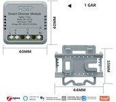 MOES Mini Tuya WiFi/Zigbee Smart Switch/Dimmer Module DIY Module Light Switch 1/2 Gang Remote Control Work Alexa Google Home