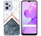 Tumundosmartphone Funda Silicona Realme C31 Personalizada Gel TPU Diseño Mármol 05