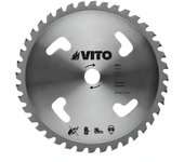 Disco desbrozadora diamante Vito 40 dientes, 255mm de diámetro, 25,4mm de eje. Maleza, hierbas y matorrales