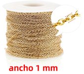2m/lot Stainless Steel Cable Chain Bulk for Silver Rose Gold Chain 1mm 1.5mm 2mm 2.5mm Necklace Diy Jewelry Materials
