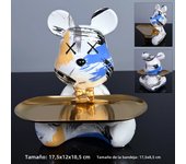 Colorful Bear Statues and Sculptures Butler Figure Ornaments Interior Nordic Decorative Room Table Decoration Resin Crafts Gift
