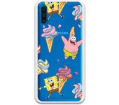 Funda original compatible con Samsung Galaxy A50 - A50s - A30s - Bob Esponja y Patricio Helados