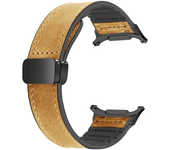 Leather Silicone Strap For Samsung Galaxy Watch 7 Ultra 47mm Magnetic Band Bracelet for Galaxy Watch 7 Ultra 47mm Correa
