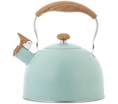 2.5L Stainless Steel Whistle Kettle for Boiling Water Chirping Camping Teapot Folding Handle Teapots to Boil Water Gas Stove