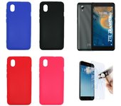 ZTE Blade A31 Lite (4G) Case Gel TPU Silicone GCL + Tempered Glass Screen Protector Movilear