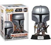 FUNKO POP! EL MANDALORIANO S9 - MANDALORIANO CON SABLE OSCURO,  LICENCIA OFICIAL - 76550, Nº663