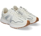 PuntoSalao Zapatillas plateadas estilo sneakers casuales para mujer N-2117
