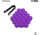 20Pcs Car Wheel Nut Caps Protection Covers Caps Anti-Rust Auto Hub Screw Cover Car Tyre Nut Bolt 17 19 21mm Exterior Decoration