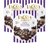 Lacasa Lote de 3x Bolsitas Mi Momento Pasas con Chocolate negro 150G