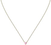 Ferragni Collar First Love Chiara Jewels, 38 cm + 4 cm, Acero inoxidable, Circonia cúbica