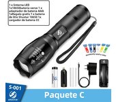 Shustar Led flashlight Ultra Bright torch L2/V6 Camping light 5 switch Mode waterproof Zoomable Bicycle Light  use 18650 battery