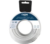 Carrete manguera tubular h05vv-f 2 x 0,75 mm² blanca, 15 m