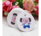 100Pcs Handmade with love /Thank You Flower DIY White Tags Wedding candy Gift Wrapping Paper Hang Paper Tags cookies Supplies