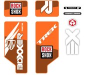 Pegatinas compatibles con horquilla bici Rock Shox Trek Boxxer R2C2 - 26"