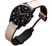 18mm 20mm 22mm Leather Silicone Strap For Huawei Watch GT4 46mm 41mm Samsung Watch 7/6/5/4 Classic/Active2/Gear S3 Magnetic Band