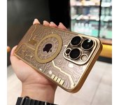 Luxury Magnetic Clear For Magsafe Case For iPhone 13 14 12 11 15 Pro Max Plus Bumper Plating Wireless Charging For Magsafe Cover
