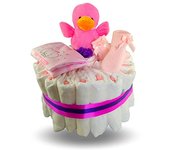 Tarta De Pañales Mi Primer Regalo Para Niña