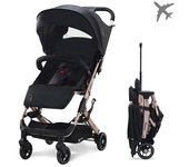 Asalvo Silla de Paseo Amsterdam - Ultraligera, Respaldo Reclinable, Plegado Fácil con una Mano y Transporte Tipo Trolley para Bebés hasta 22 kg