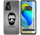 Funda Silicona para Zte Blade A72s diseño Barba Dibujos