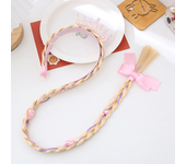 Elsa Cosplay Weaving Braid Tangled Kids Rapunzel Headband Princess Hair Girl Wig Princess Girls Headband Kids Hair Hoop Braided