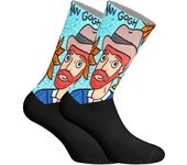 Jenes-Calcetines de caña larga estampados elásticos para Hombre-Mujer