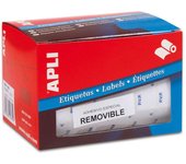 Apli rollo etiquetas pvp blancas removibles 16.0 x 22.0mm