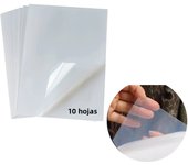 10 Sheets Transparent/Translucent Waterproof Vinyl Sticker Paper Pearlescent/Matte/Golden A4 Label Sticker for Inkjet Printer