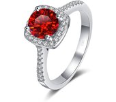 JoyceJelly 1 Carat Colored Moissanite Diamond Rings For Women Female Classic 925 Sterling Silver Ring Wedding Engagement Jewelry