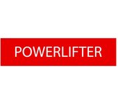 Elitex Training Parche Powerlifter en Goma