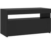 vidaXL Mueble de TV con luces LED 75x35x40 cm, Mueble de Salon, Mueble TV, Mueble TV salon, Mesa de TV, Mueble tele
