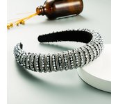 Handwoven Crystal Hair Bands From Europe And America, Women's Baroque Sponge Thickened Headband, Simple Hair Accessories