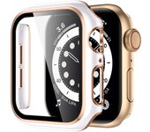 Cover For Apple watch Case 44mm 40mm 45mm 41mm 42mm 38mm accessories PC Tempered Glass Screen Protector iWatch series 7 8 5 6 SE