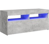 vidaXL Mueble de TV con luces LED 90x35x40 cm, Mueble de Salon, Mueble TV, Mueble TV salon, Mesa de TV, Mueble tele