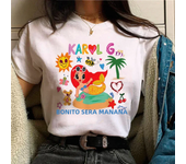 Tomorrow Sera Nice Karol g Tee women comic Y2K streetwear top female 2000s harajuku anime clothing