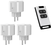 433mhz Rf Wireless Remote Control Outlet 15A Electrical Socket Switch AC 110V 220V EU Plug 4 Button Transmitter for LED FAN