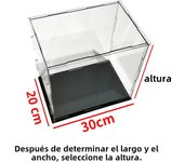 Acrylic Display Case Figures Storage Box Clear Small Assemble Dustproof Showcase for Building blocks ,Toy Dolls,Car Model