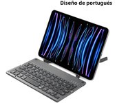 AJIUYU Folding wireless keyboard With Stand For iPad Tablet Laptop Phone Mini Keyboard German Spanish for Windows IOS Android