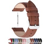 14mm 16mm 18mm 20mm Watchband 22mm Watch Band 24mm Leather Watch Strap Fits Amazfit Garmin Huawei Samsung Quick Release Armband