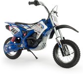 INJUSA - Moto Eléctrica Infantil X-Treme Fighter, Moto a Batería para Niños de 6 a 10 Años, Batería 24V, Acelerador Progresivo en Puño, Freno de Tambor, Ruedas Hinchables, Llantas Metálicas, Chasis Metálico Reforzado, Velocidad 11 km/h, Color Azul o Rojo