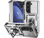 For Samsung Galaxy Z Fold 6 Fold 5 Case with Stand Kickstand Ring Magnetic and Camera Military Grade Shockproof Protective Cover