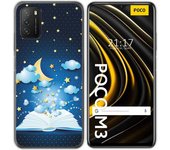 Tumundosmartphone Funda Gel Tpu para Xiaomi POCO M3 / Redmi 9T diseño Libro Cuentos Dibujos